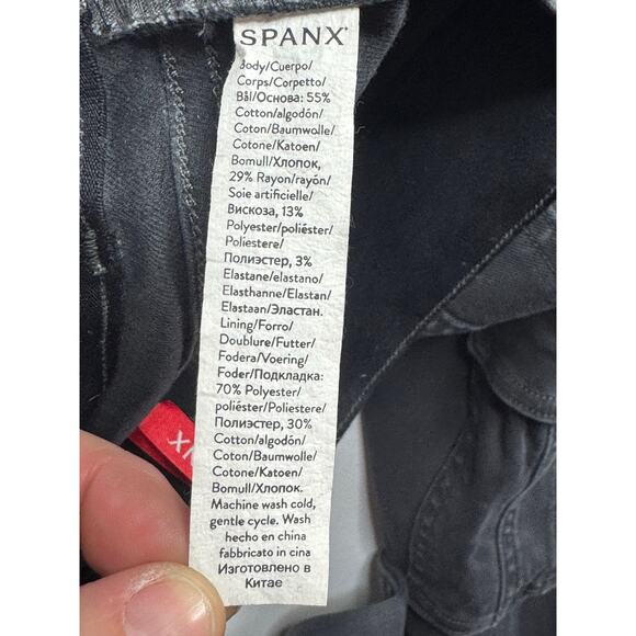 Spanx Women's Pull On Gray Skinny Cargo Pants - Size L (28x28) - Picture 4 of 4